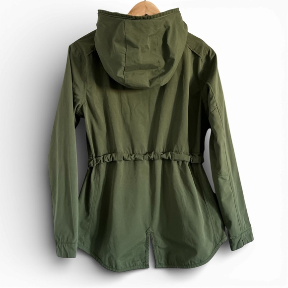 BENCH Olive Utility Convertible Drawstring Spring Jacket - Picture 2 of 7
